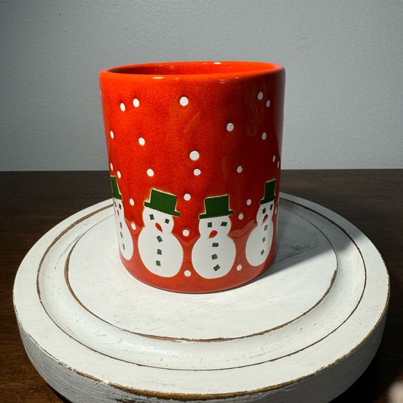 Waechtersbach Winter Christmas Mug Snowman Red, White, Green, Made in Germany - Picture 4 of 4